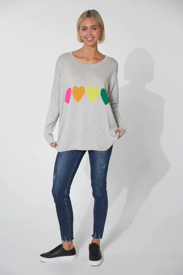 Boden Heart Jumper ONE SIZE