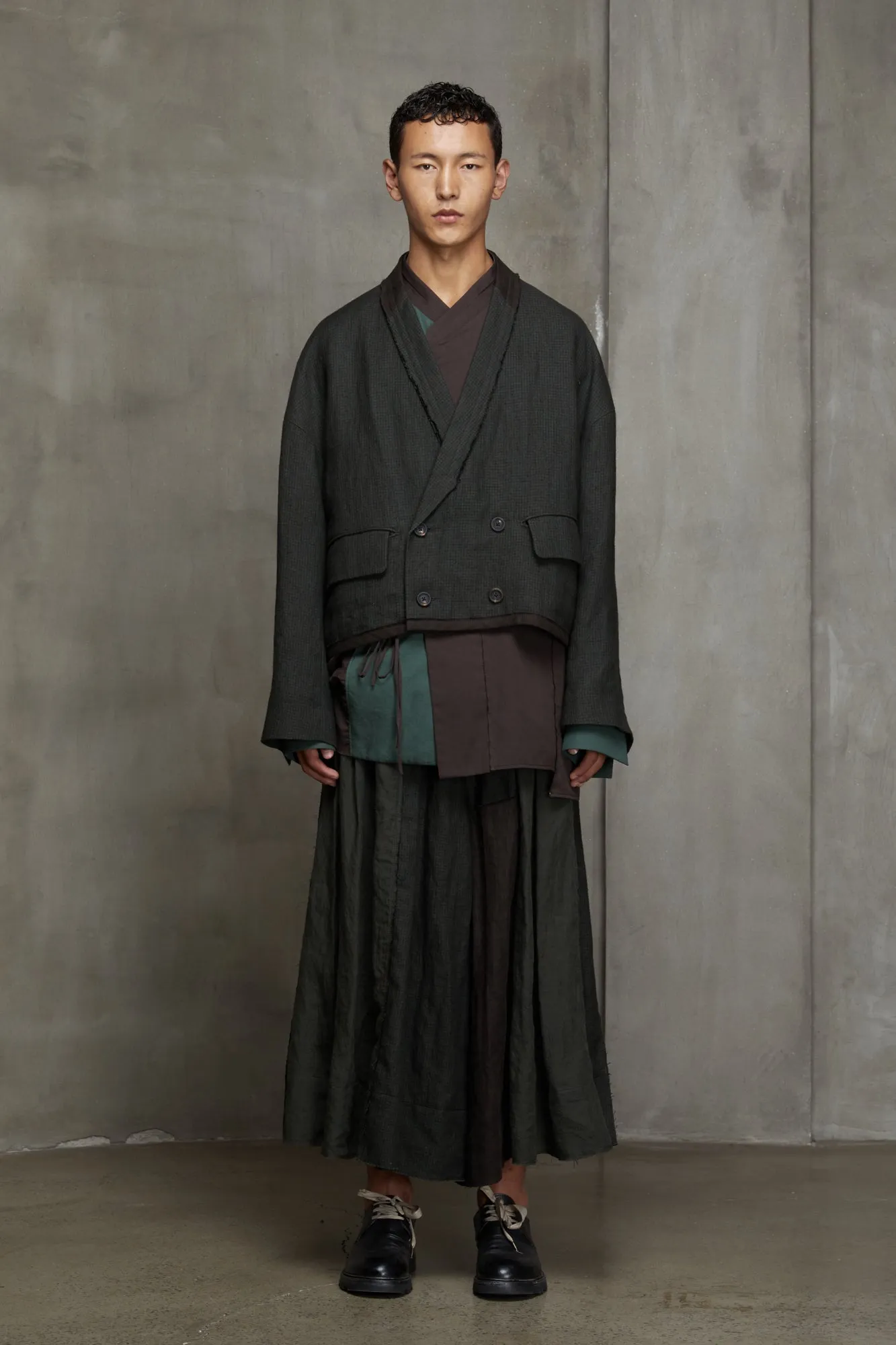 DOUBLE BREASTED KIMONO JACKET