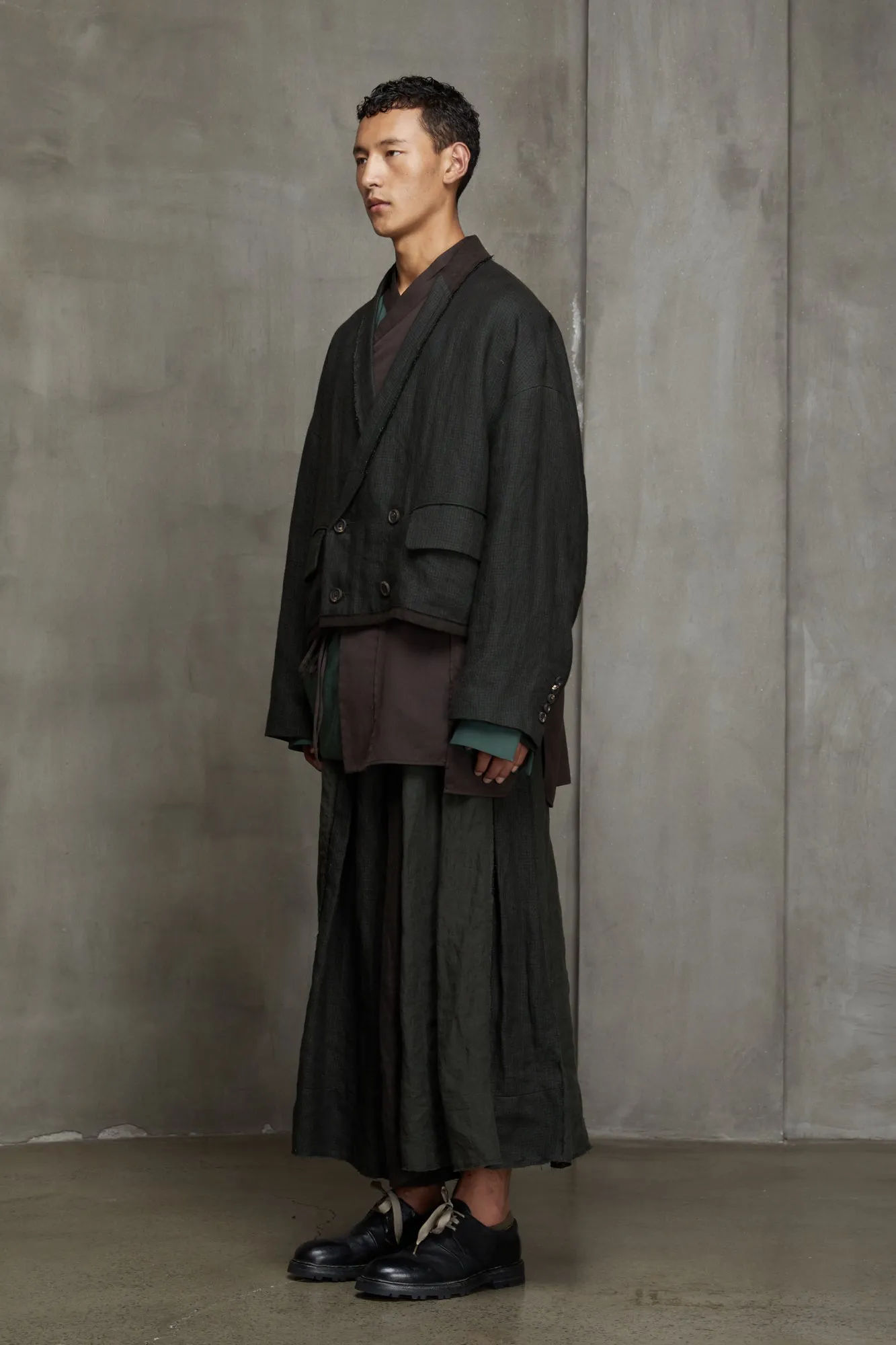 DOUBLE BREASTED KIMONO JACKET