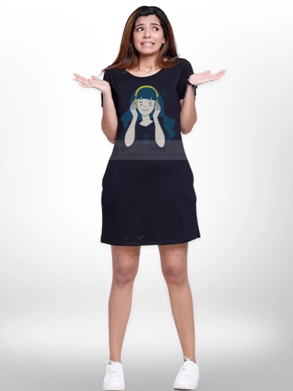 Feel Music Lost Yourself Long T-shirt For Women's
