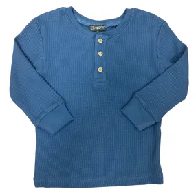 Long Sleeve Thermal Henley Top (Two Options)