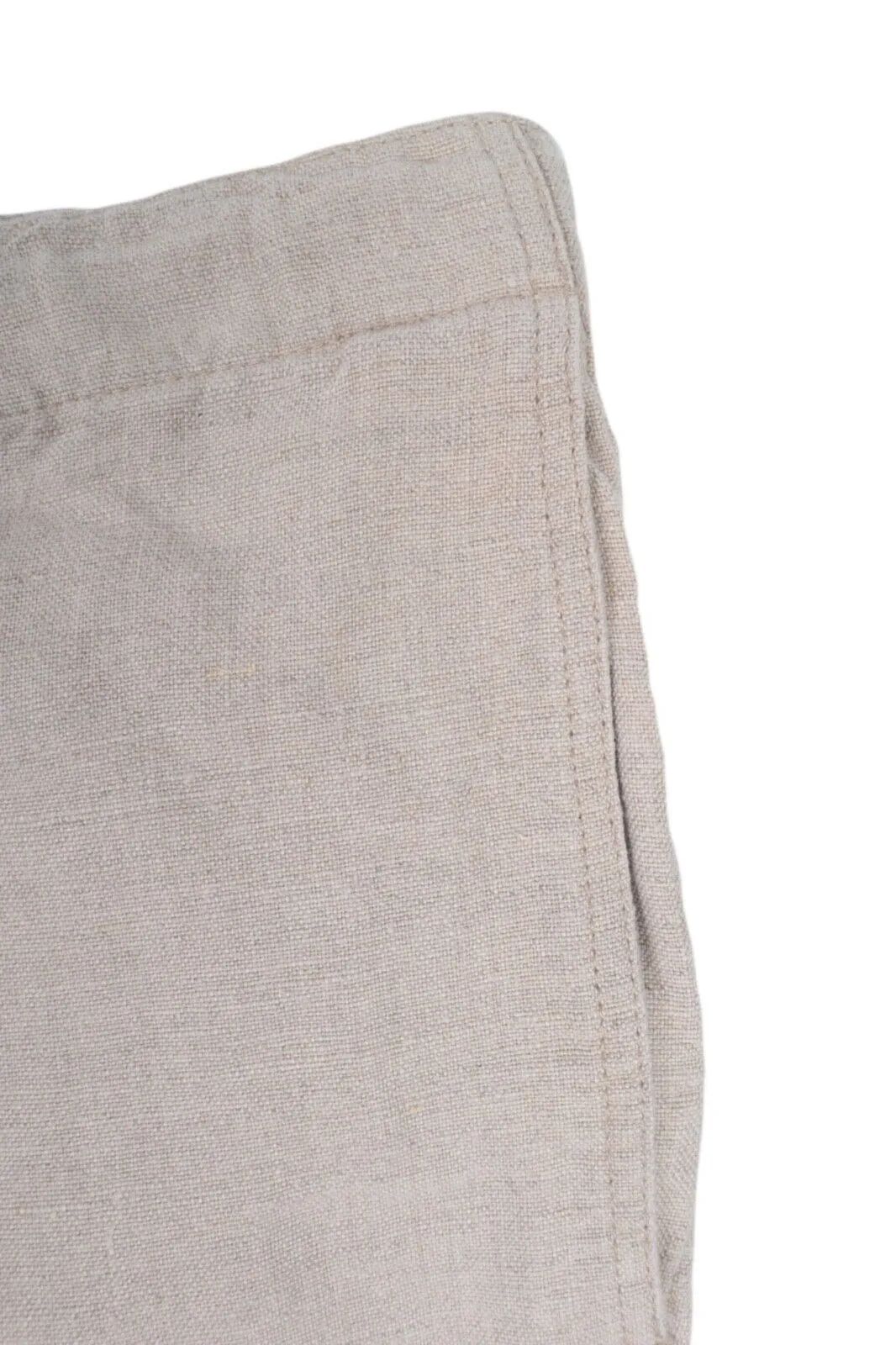 Men's BARENA Venezia Beige Linen Summer Chino Pants Trousers Size 52 / 34