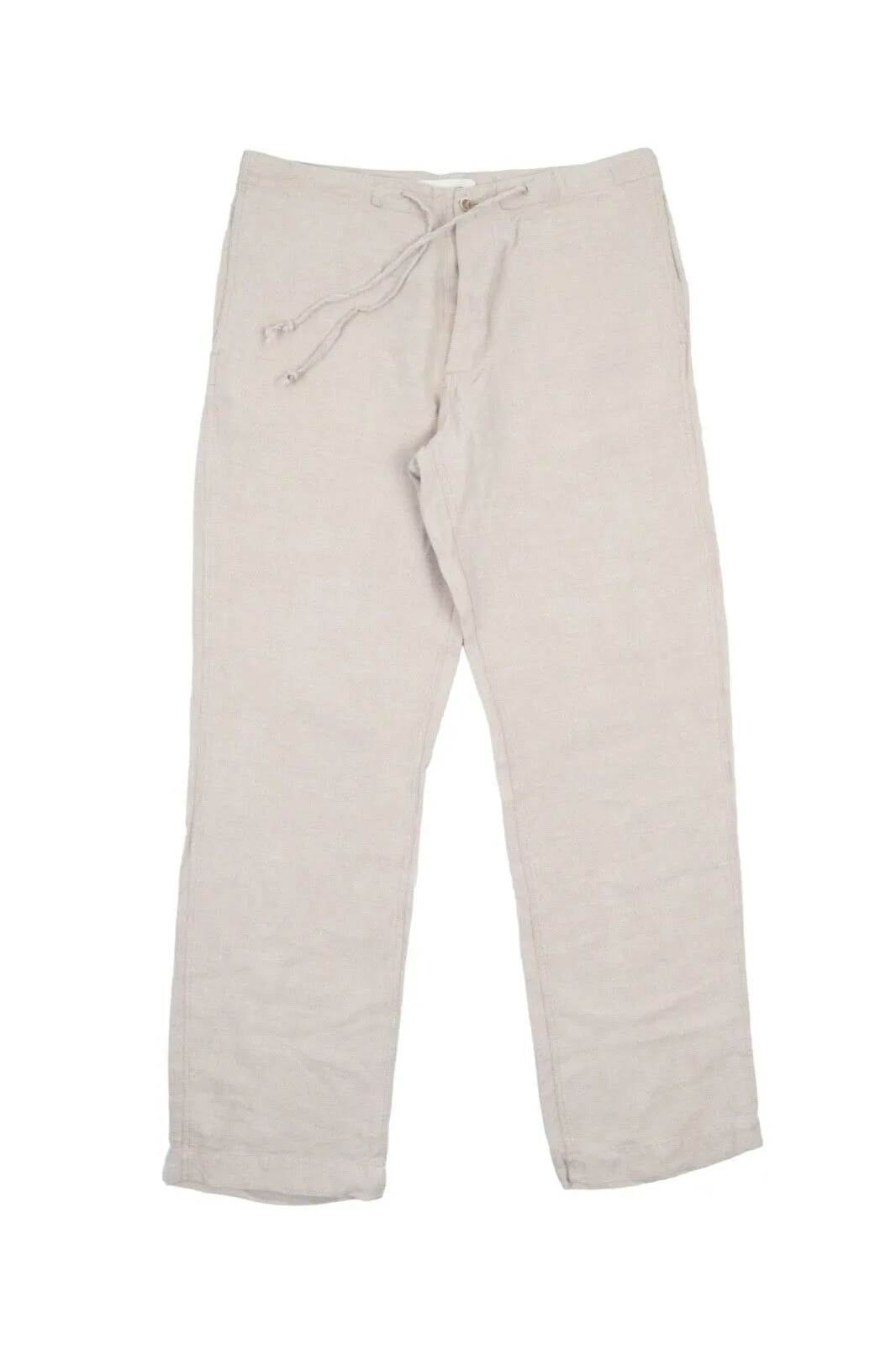 Men's BARENA Venezia Beige Linen Summer Chino Pants Trousers Size 52 / 34