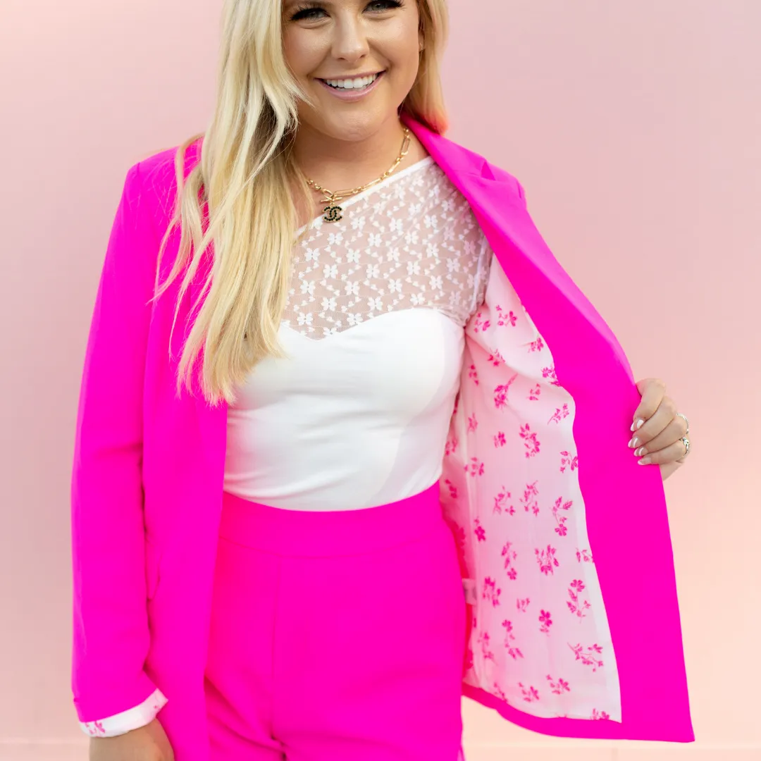 Pretty Little Thing Pink Blazer