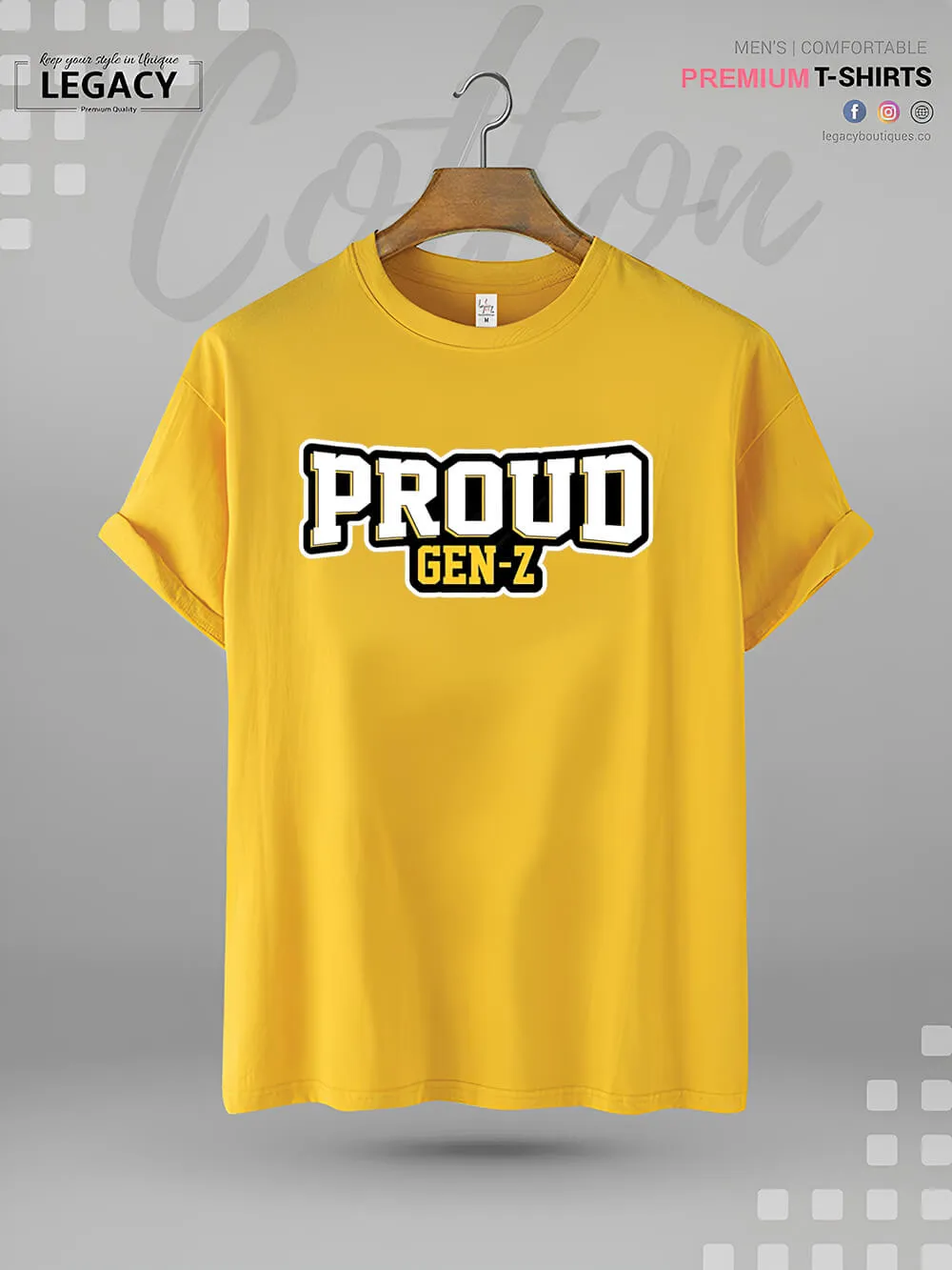 Proud To Be Gen Z Print Men's Great Quality T-Shirt In Lowest Price