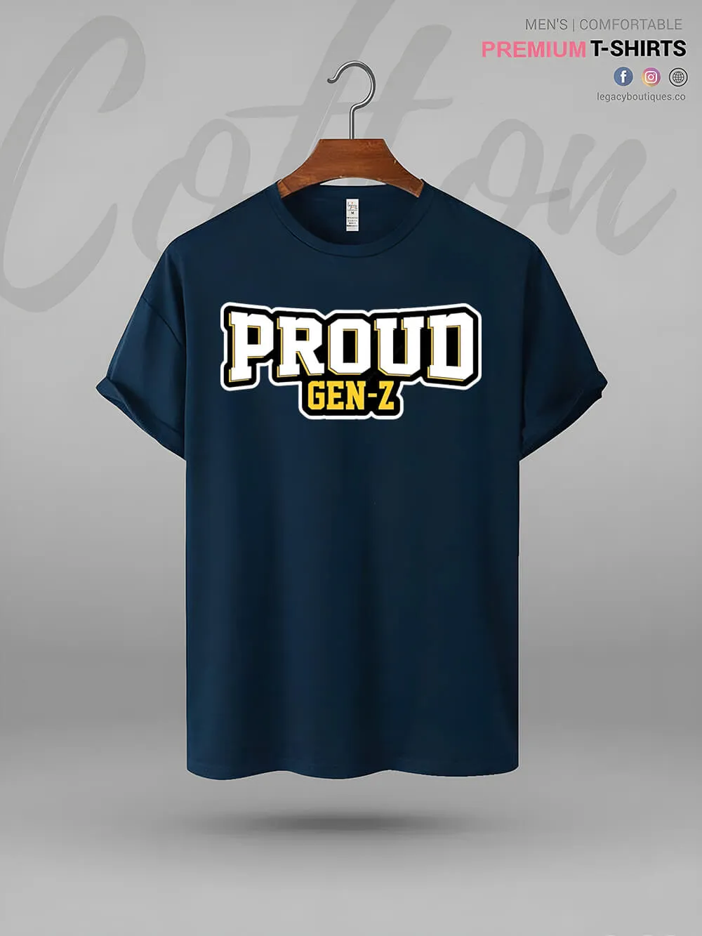 Proud To Be Gen Z Print Men's Great Quality T-Shirt In Lowest Price