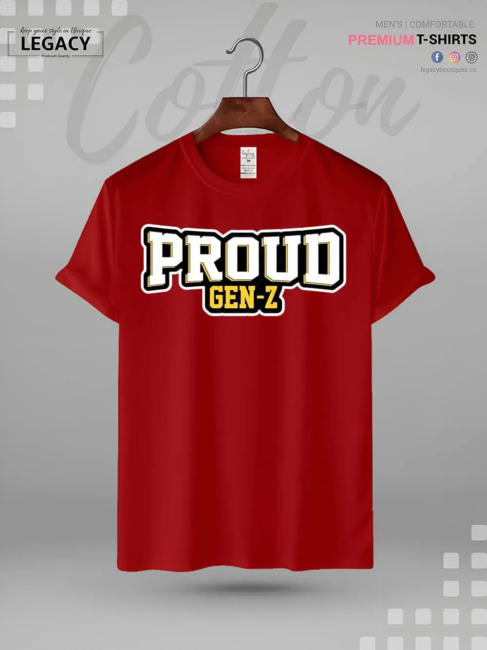 Proud To Be Gen Z Print Men's Great Quality T-Shirt In Lowest Price