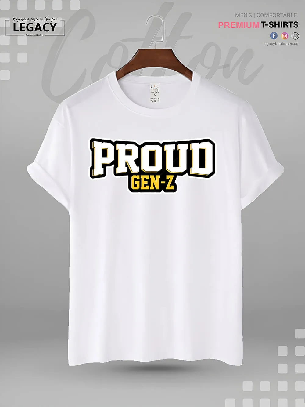 Proud To Be Gen Z Print Men's Great Quality T-Shirt In Lowest Price